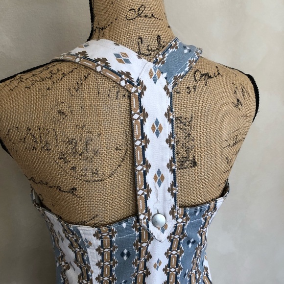 Loverbird western print denim mini dress - Picture 4 of 6